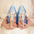 Elegant Crystal-Embellished Silk Pointed Toe Pumps for Women - Luxurious High Heels Perfect for Bridal and Evening Wear, Sexy Dress Shoes with Thin Heels
